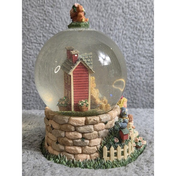 San Francisco Music Box Co Heart Tugs Musical Snow Globe Friends Home House WBox - Picture 5 of 9